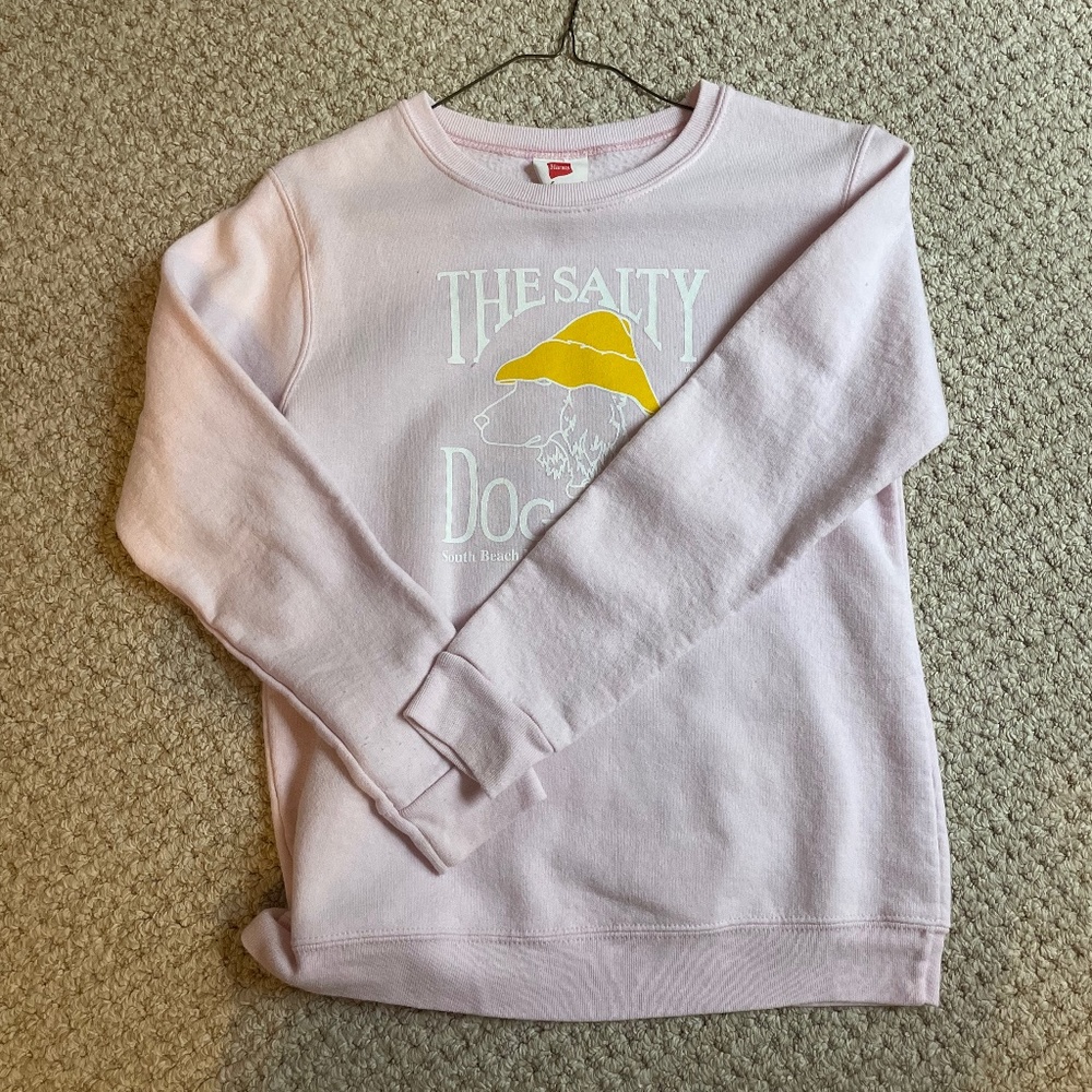 Kids pink Salty Dog crewneck